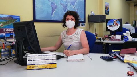 Eva Vaquero, empleada de una agencia de viajes ourensana