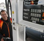 Estaci�n Repsol de Coristanco, ayer con el gas�leo a 0,989 euros. 