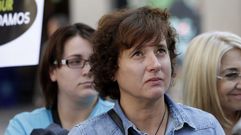 Teresa Romero el pasado mes de octubre, cuando se manifest� en recuerdo de su perro Excalibur.