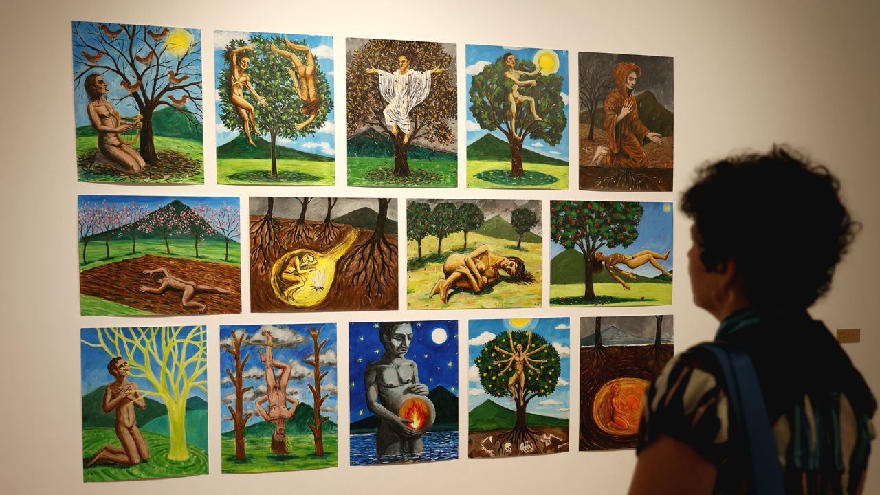Los estradenses Ariadna Silva y Tono Arias, protagonistas de la muestra artística sobre el monte gallego en Vigo
