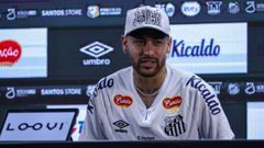Neymar.Neymar con el Santos