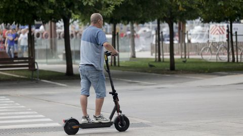 Imagen de un patinete el�ctrico.