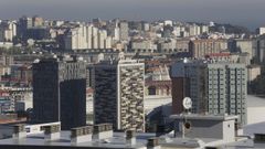 Imagen archivo de las torres de Someso y Elvi�a en A Coru�a.