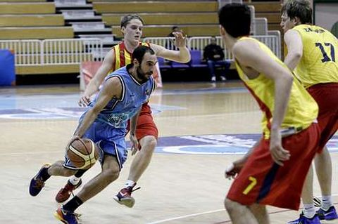 Dani Rodr�guez, en el encuentro ante el Barcelona B.