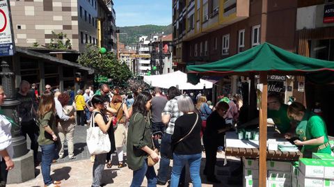 Gascona.Preba de la sidra en Oviedo