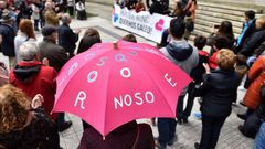 Manifestacin a prol do galego, nunha imaxe de arquivo.