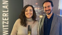 La directora de Nasas, F�tima Carmena Mayorga, y el responsable de contenidos, Samuel Lema Par�s, recogieron en Ginebra el premio Luum Awards por su trabajo para Runki, la Carrera de los Superh�roes 2022