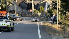 Accidente con un motorista herido en A R�a de Valdeorras 