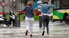 Mi�rcoles lluvioso en Vigo