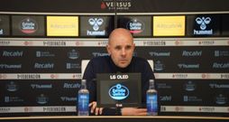 Fredi �lvarez, tras el partido entre Celta Fortuna y Avil�s.