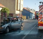 Un coche se incendi� ayer en la avenida Sada y sus contornos. 