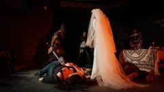 Actores caracterizados para el �Cazadores de demonios� que se ofrecer� este s�bado en Rinlo