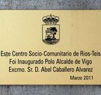 Placa de la inauguraci�n.