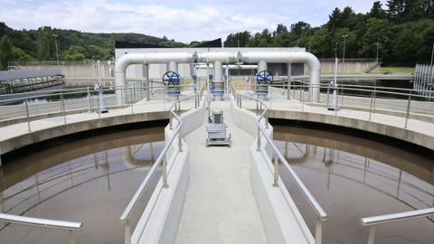 Instalaciones de la planta depuradora de Lugo.