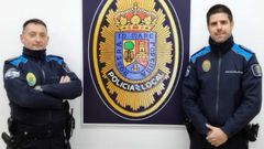 Jos� Freir�a, a la izquierda, y Pablo Naveiro, a la derecha