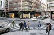 El cruce con Xeneral Pardi�as llevar� un tratamiento singular para darle tratamiento de plaza. 