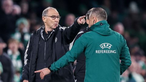 El entrenador del Celtic, Martin O'Neill, durante el partido ante el Celta.