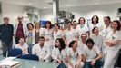 Parte del equipo del laboratorio de Virologa del HUCA que realiza los anlisis del coronavirus