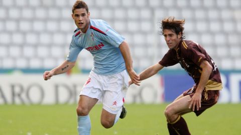 Mario Su�rez, duante un partido contra el Albacete en Bala�dos en marzo de 2008