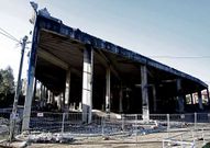La estructura estuvo en pie, da�ada, m�s de cinco a�os.