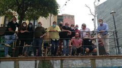 Algunos de los asistentes al encuentro de pe�as gastron�micas