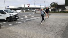 Los pasos de peatones del Camino Ingl�s, a su paso por el Tambre, est�n muy deteriorados.