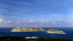 Vista de las islas Sisargas desde Malpica de Bergantiños.