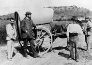 Archer Milton Huntington (con barba) realiz� un viaje por el norte de Espa�a y Castilla. 
