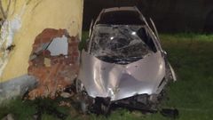 El veh�culo implicado en un accidente mortal en Cecebre, Cambre