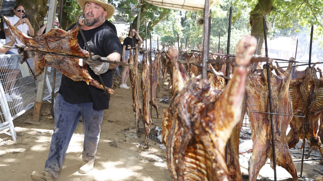 El Carneiro ó Espeto de Moraña, un festín a la altura de Astérix y Obélix