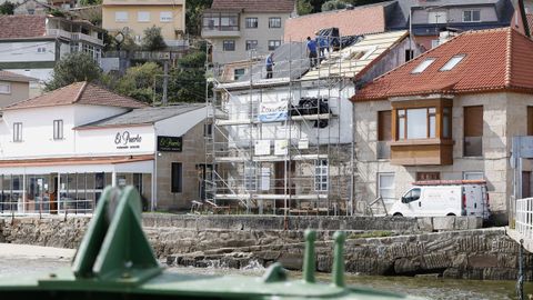 Rehabilitacin del antiguo astillero de Domaio. Las obras comenzaron en abril.