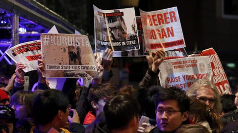 Protestas contra el presidente turco Tayyip Erdogan