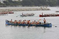 Un momento de la jornada celebrada ayer en Viveiro, donde el barco m�s r�pido fue Perillo. 
