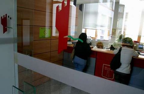 Fotograf�a de archivo del interior de la casa consistorial de Monforte.