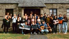 Los 25 j�venes m�sicos han convivido a lo largo de la semana en un albergue en el Concello de A Capela.