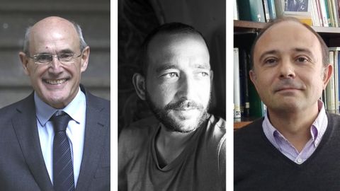 De izquierda a derecha: Rafael Bengoa, Julio Mart�nez Aniceto y Alberto Ruano Ravi�a