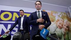 El l�der del partido de extrema derecha Vlaams Belang, Tom Van Grieken 