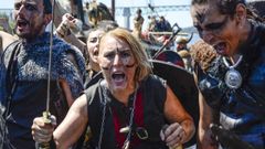 Los vikingos volvieron a liarla parda en Catoira... y estas son las pruebas gr�ficas