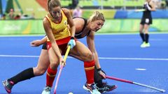 Mar�a L�pez, jugadora de la selecci�n espa�ola de hochey