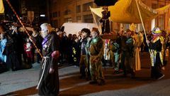 Procesin de las Xuventudes Socialistas gallegas en el carnaval del barrio ourensano de A Ponte