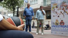 Fernando Romay en la presentacin del partido sorpresa del Torneo EncestaRas