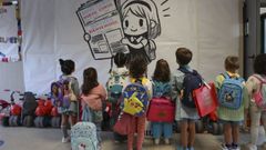 Imagen de archivo del primer d�a de colegio en el CEIP Quiroga Palacios de Santiago