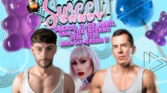 Cartel de la fiesta de presentaci�n de Sweet Party en Lux Inferno