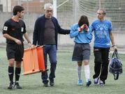 La portera del Monte Forte, Sandra, cay� lesionada. 