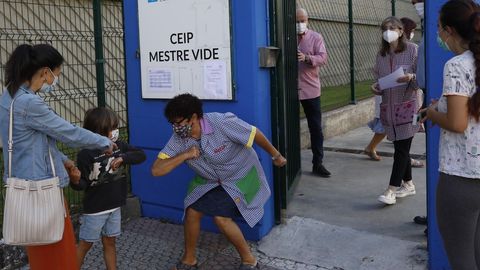 Alumnos del centro educativo Mestre Vide