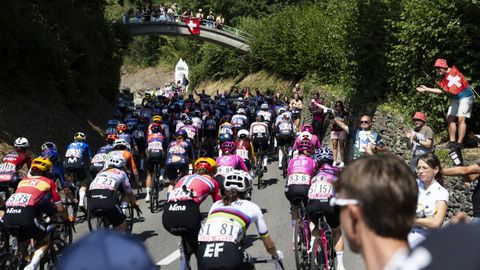 Imagen de la primera etapa del Tour de Francia femenino, el pasado fin de semana en Lausane (Suiza)
