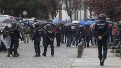 Protesta de los bateeiros por las detenciones