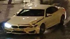 Imagen del veh�culo que choc� contra otros tres y se dio a la fuga en A Coru�a