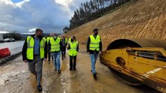 Visita de la conselleira de Infraestruturas e Mobilidade, Ethel V�zquez, a las obras de mejora de la AC-862, en San Sadurni�o, el 3 de noviembre de 2022