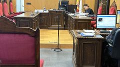 Sala de vistas del Juzgado de lo Penal 1 de Ourense